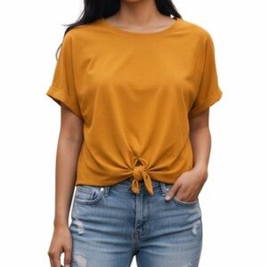 Ava & Viv Mustard Shirt 1X